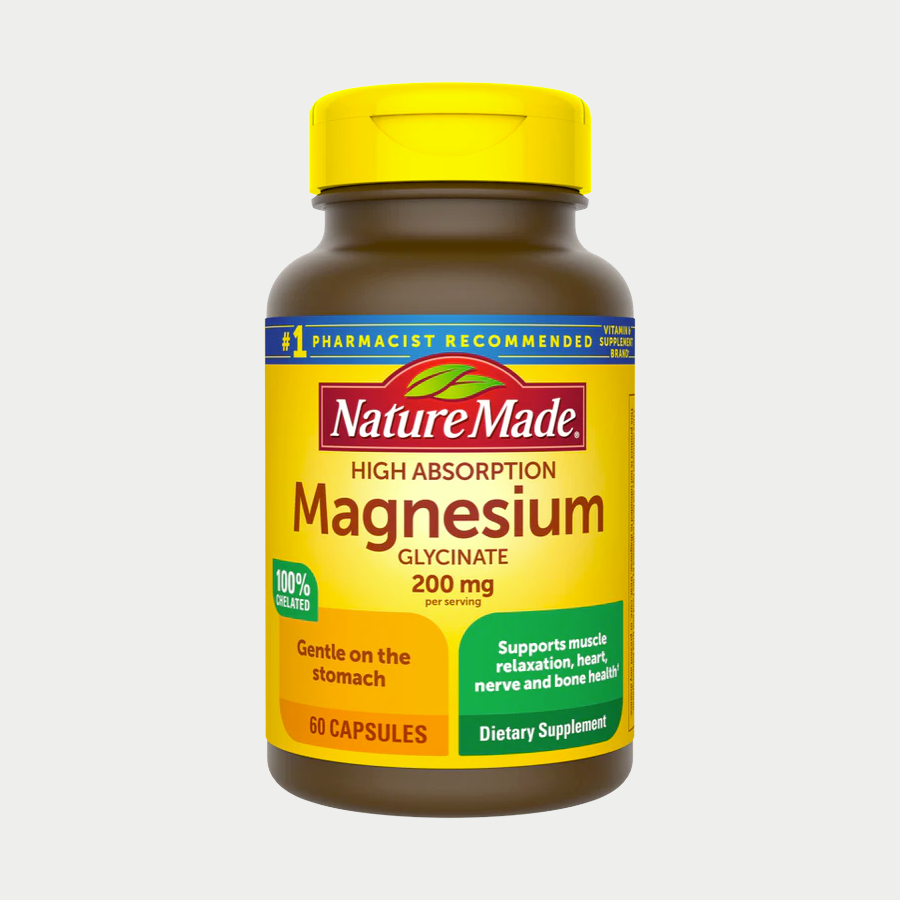 Nature Made High Absorption Magnesium Glycinate Capsules 200 Mg